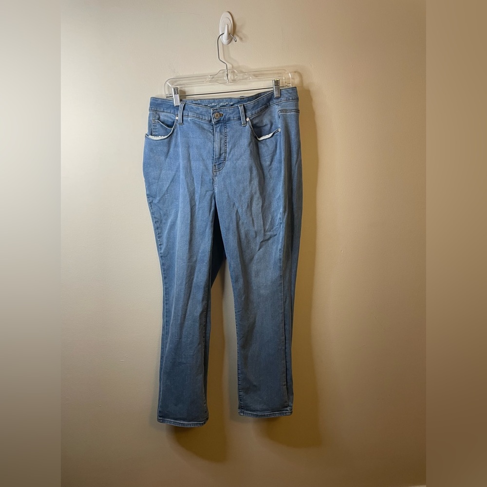Talbots Flawless Light Wash Curvy High Waist Straight Leg Jeans